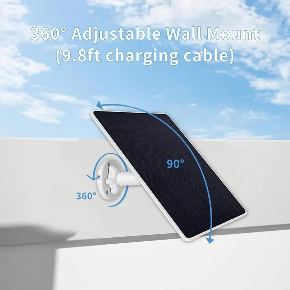 Lightweight Solar Charger Outdoor Solar Panel Power Supply Dual Interface High Conversion Rate Charger Ip65 Waterproof Emergency