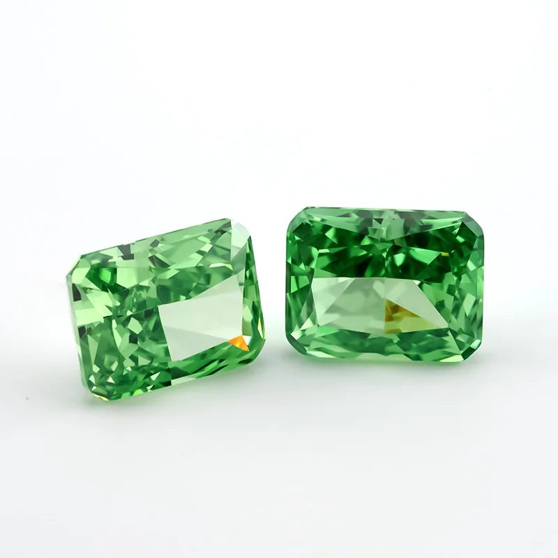 Größe 4x6mm 6x8mm 7x9mm Achteckiger Radiant Crushed Ice Cut Loser CZ-Stein AAAAA Kubisches Zirkonium Synthetischer Edelstein für Schmuck – Detail 1