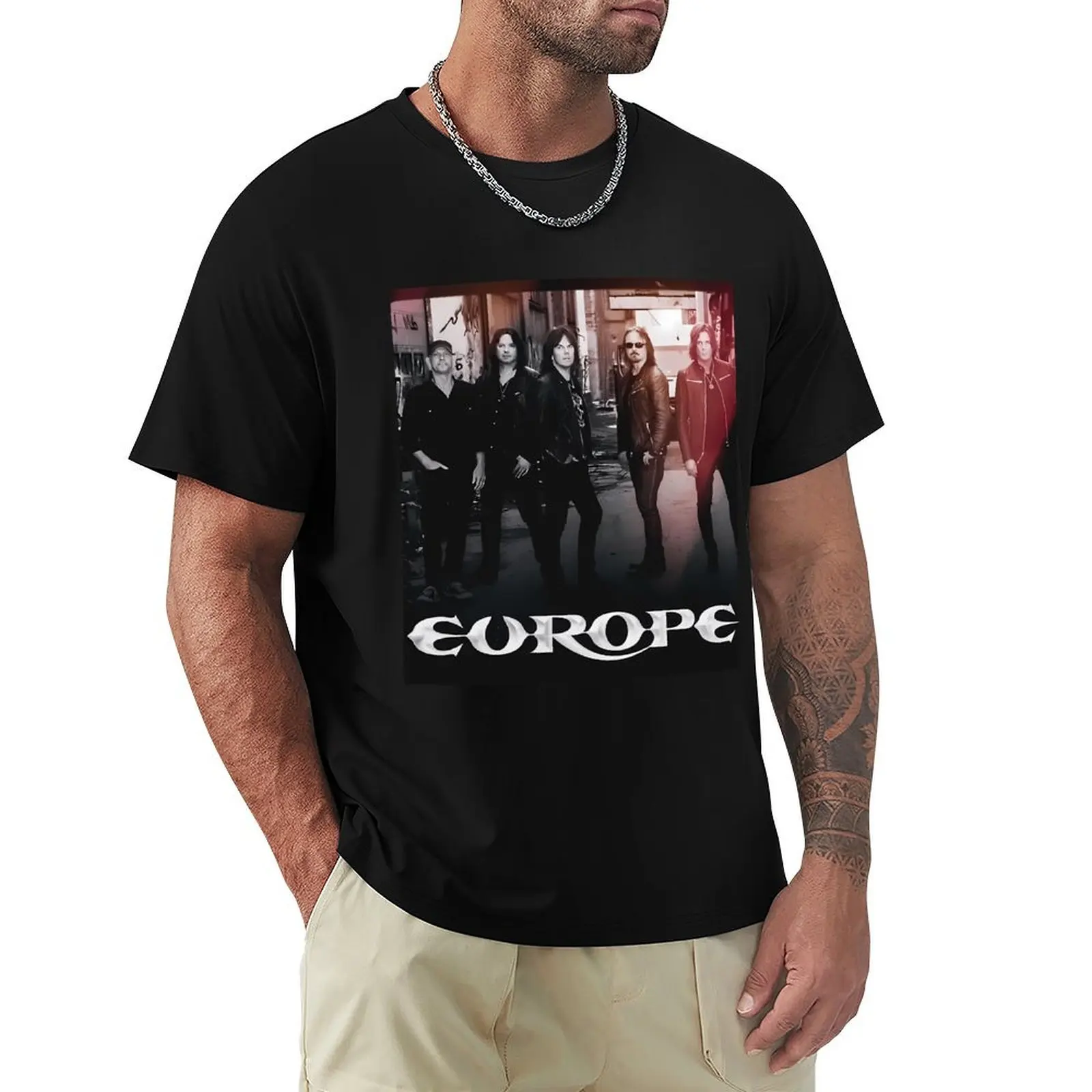Logo Band Music Concert Metal Tour Vintage Heavy T-shirt new edition aesthetic clothes mens t shirt