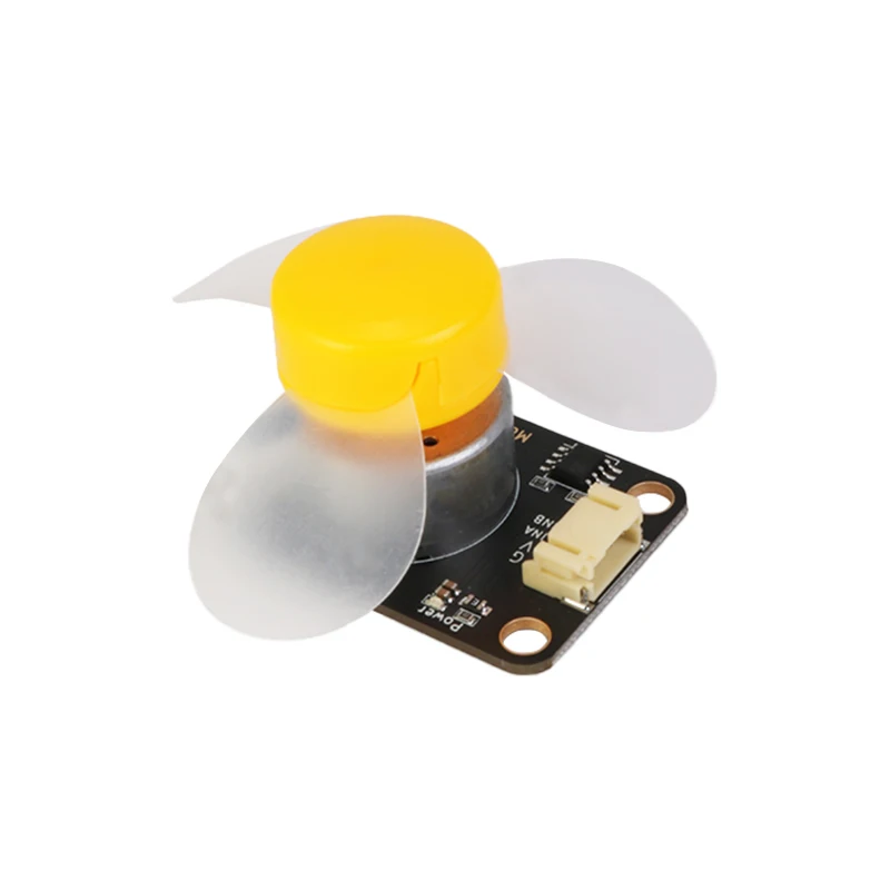 DC motor with fan blade motor forward and reverse motor switch PWM speed regulation 5V compatible with LEGO building block image 2