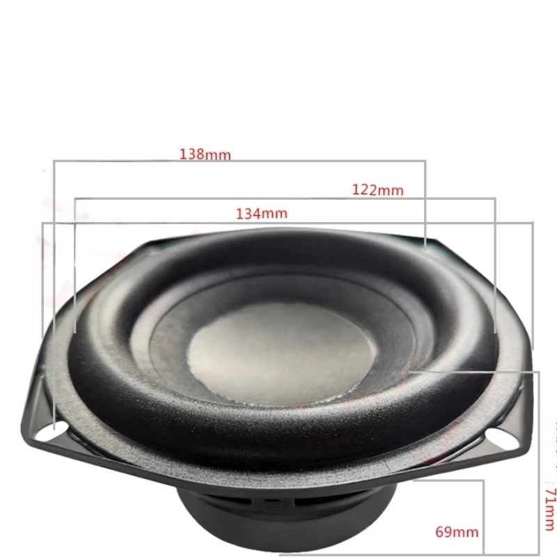 SOTAMIA 1 قطعة 5.25 بوصة مضخم الصوت مكبر صوت 4 أوم 50 واط سوبر باس المنزل الصوت الموسيقى مكبر الصوت لتقوم بها بنفسك Hifi رف الكتب المتكلم