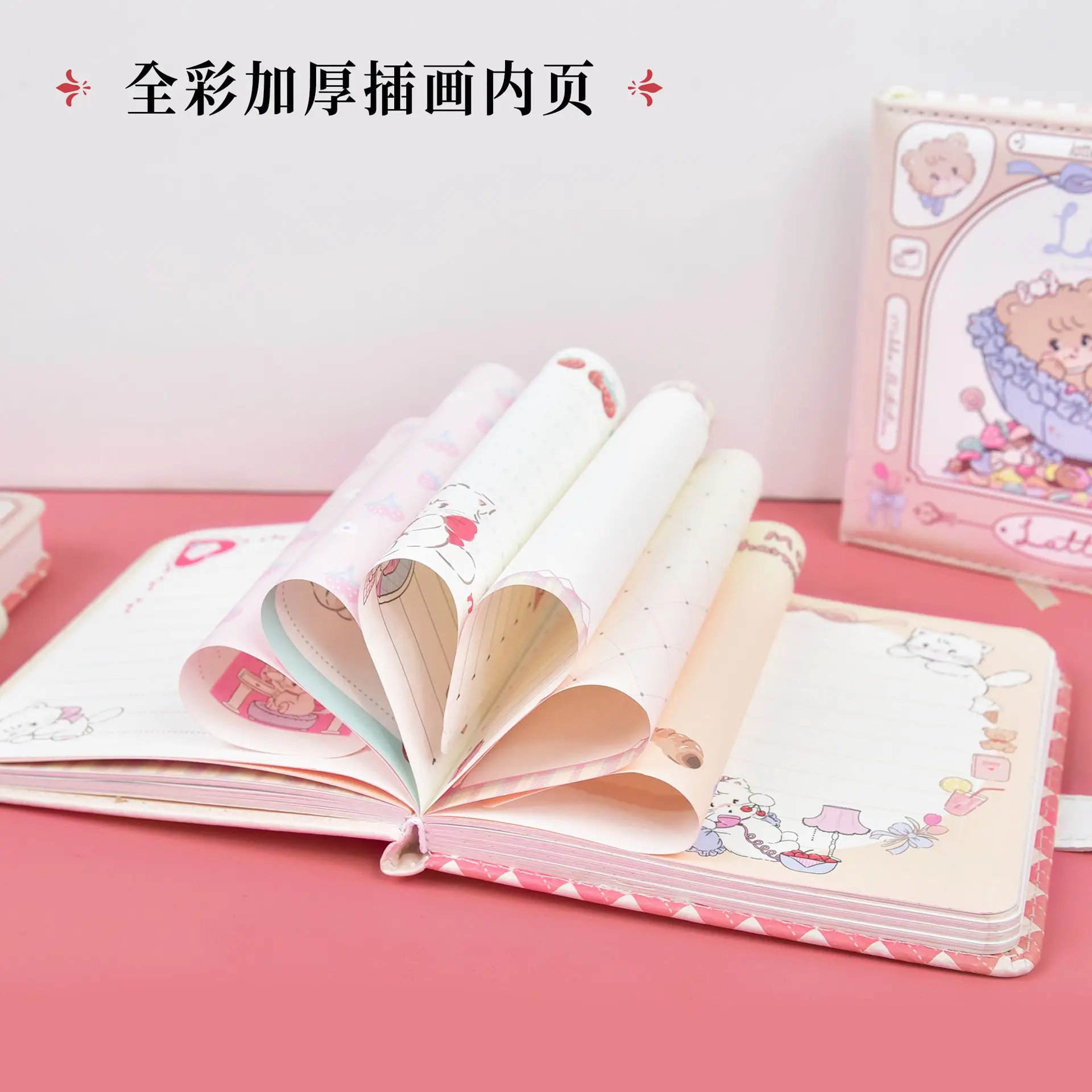 

Mikko Magnetic Buckle Notebook Cute Girl Heart Handheld Ledger Inner Pages Diary for Daily Notes Travel Journal Gift for Women