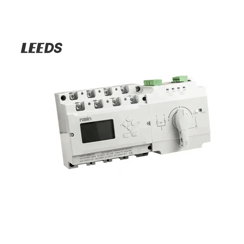 TLF ATS RDS3-125D/4P Gerador de Radin Interruptor de Transferência Automática de Energia Dupla com Painel de Controle Disjuntor 63A 100A e 125A C