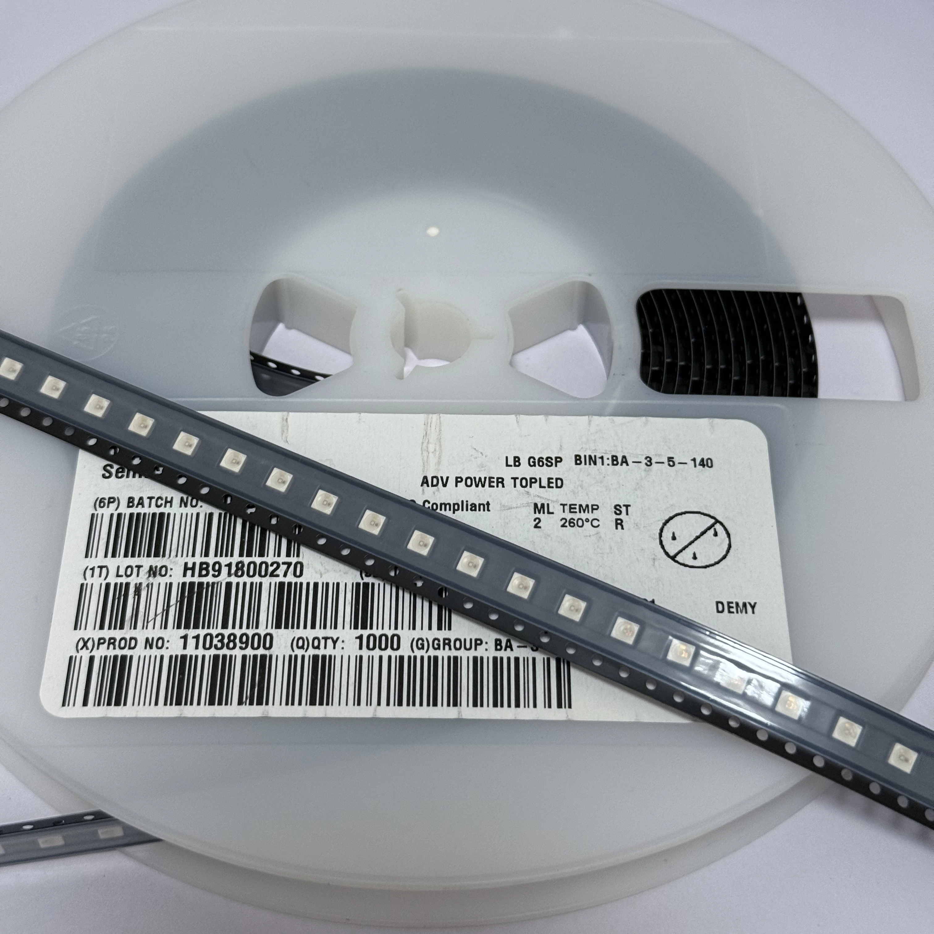 50 قطعة LW LCW LCY LR LA LB LY G6SP 3528 6PIN 140mA SMD LED الطاقة المتقدمة العلوي العنبر الأزرق الأصفر LAG6SP LYG6SP LCWG6SP