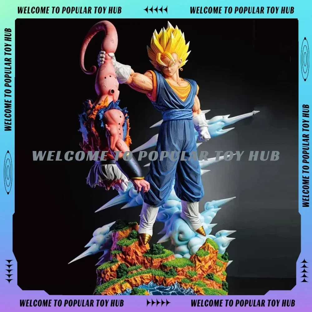 Nova figura de anime dragon ball cs vegito vs buu figura de ação gk cena estátua personalizada modelo animação decoração brinquedos presente das crianças