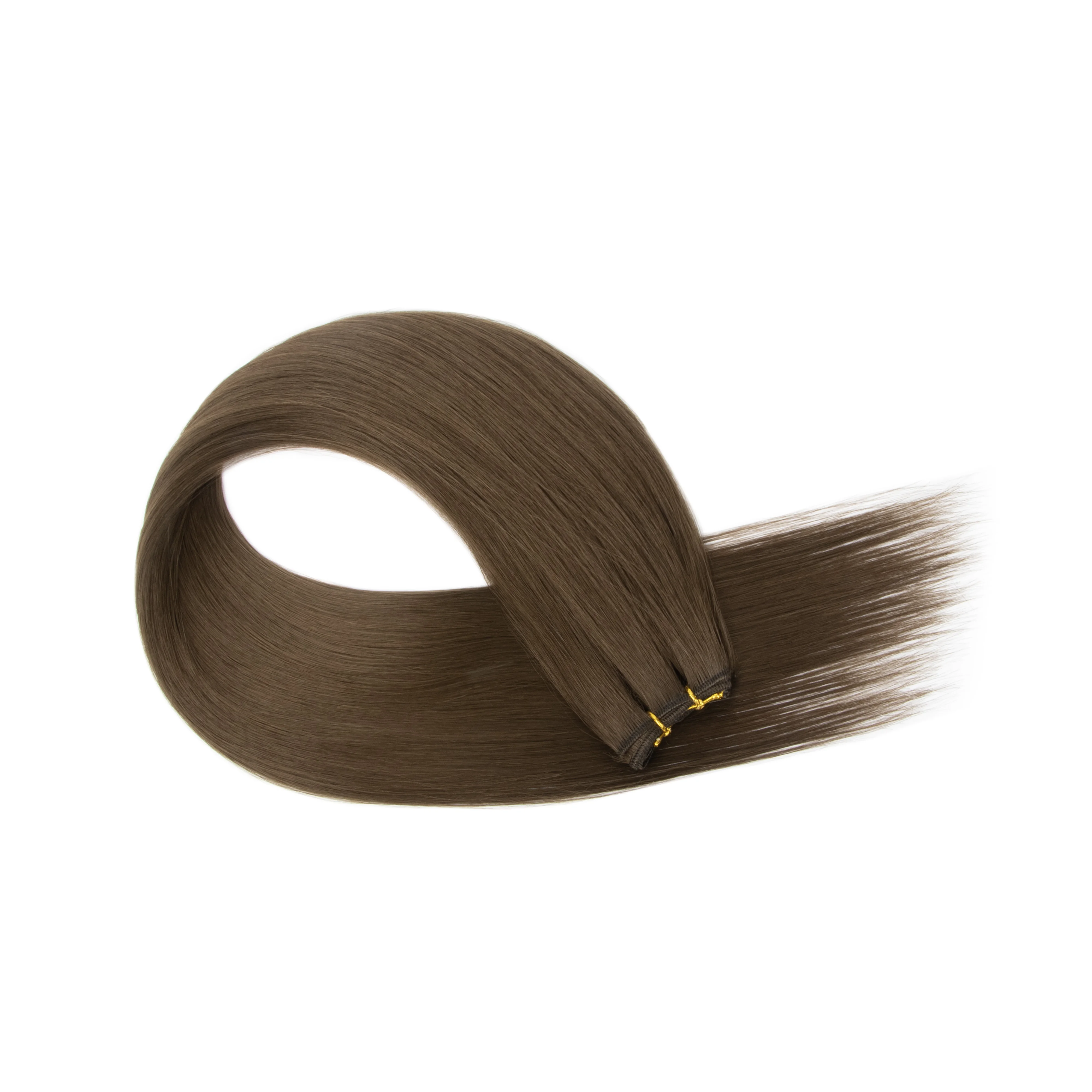 Knochenglatte Haarbündel Salon-Qualität Natürliche Haarverlängerungen Kunstfasern Superlange Synthetische Yaki-Glatthaar-Webungen Voluminös von Ansatz bis Spitze – Detail 6