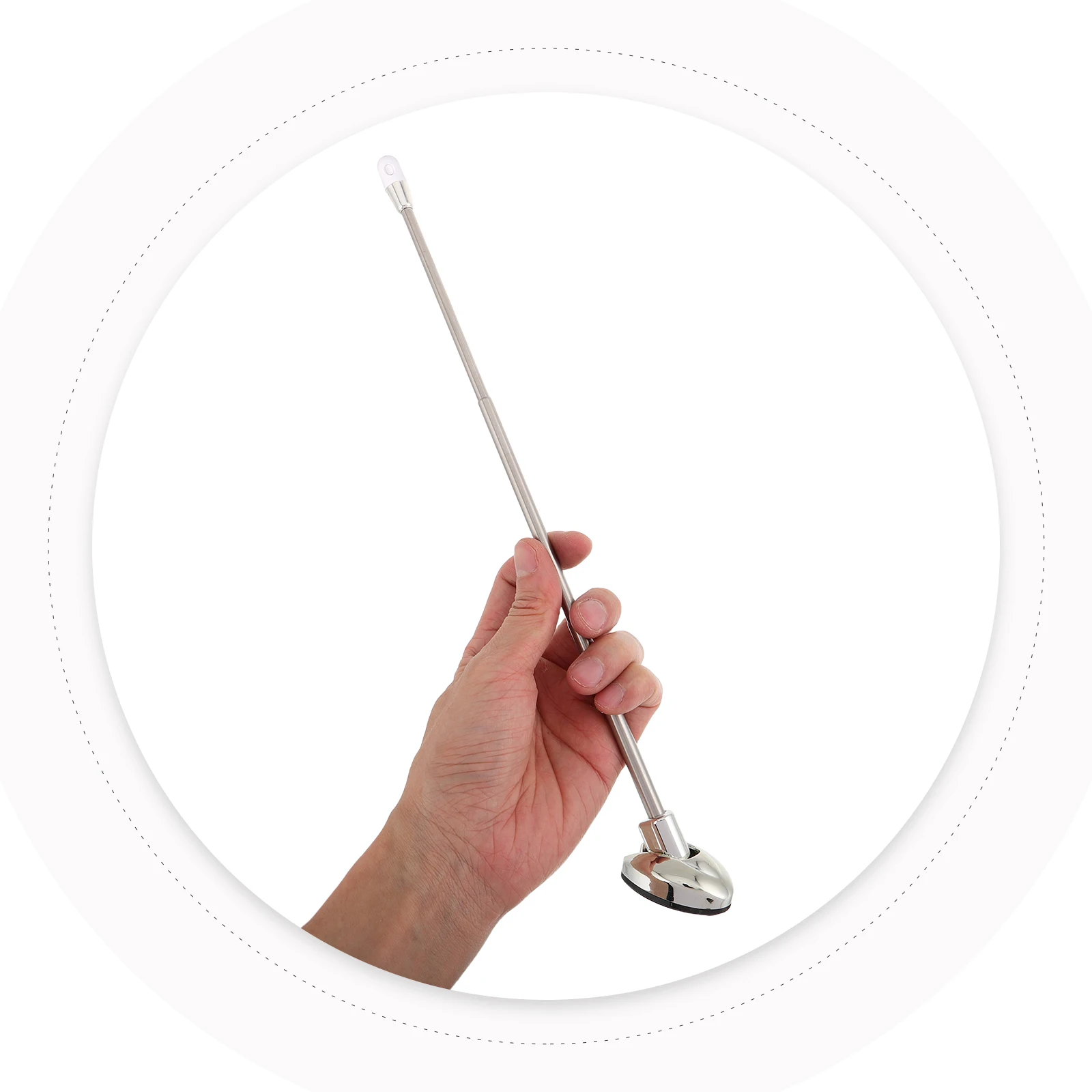 

Stainless Steel Car Guide Pole Adjustable Antenna Flagpole Driving Assist Marker Identification Improved Navigation
