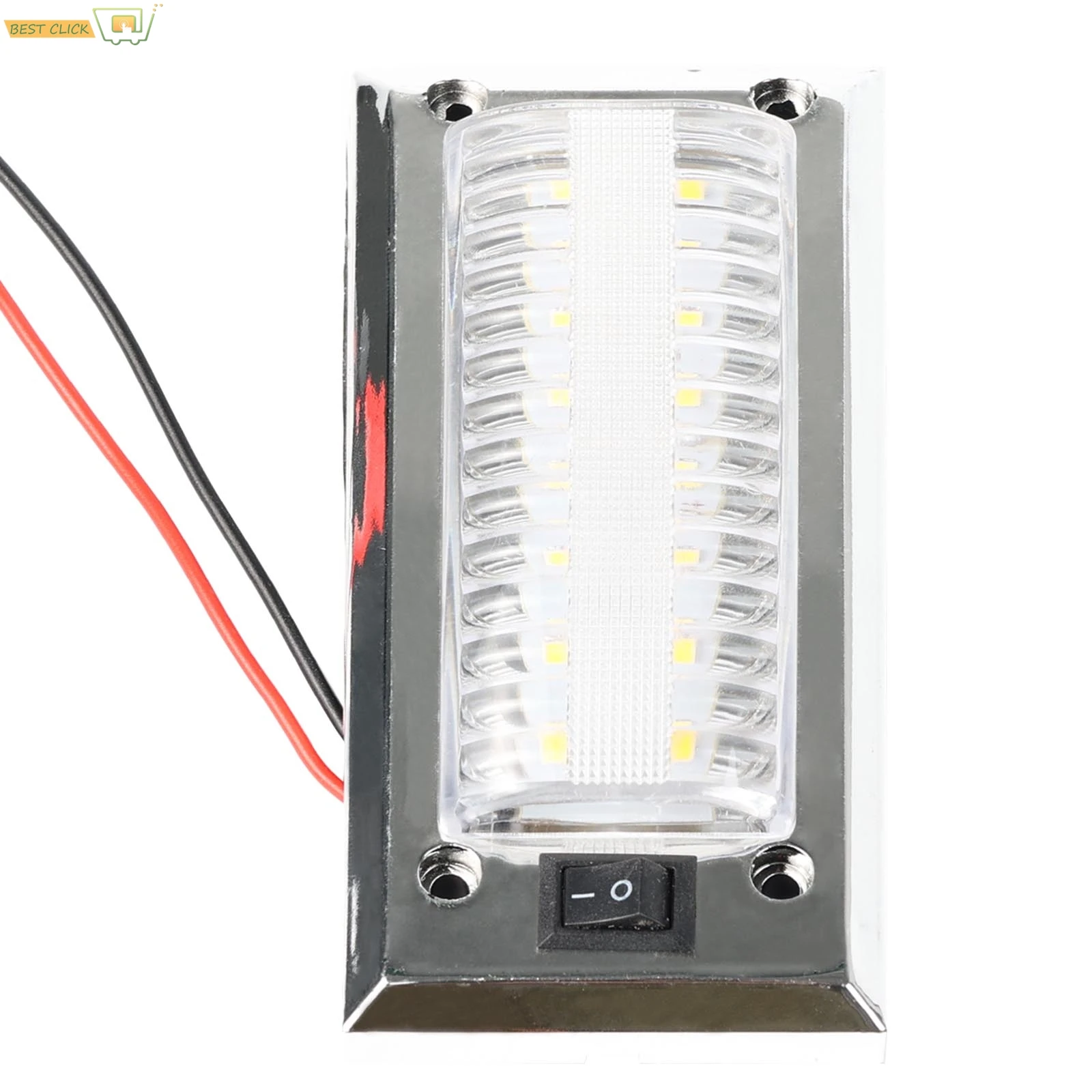 LED Interior Ceiling Reading Lamp 12V-24V For Car Bus Van Truck RV Trailer Boat Camper Cabin High Brightness Light