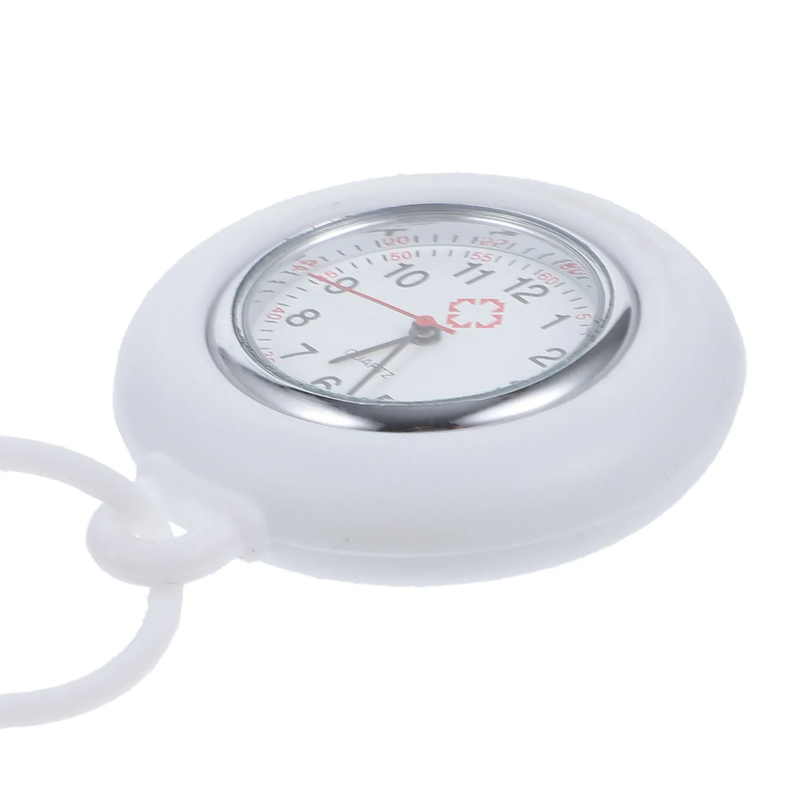 

Durable Nurse Watch Simple Design Exquisite Detail Perfect Workmanship Medical Hanging Pocket Watch Orange Gift