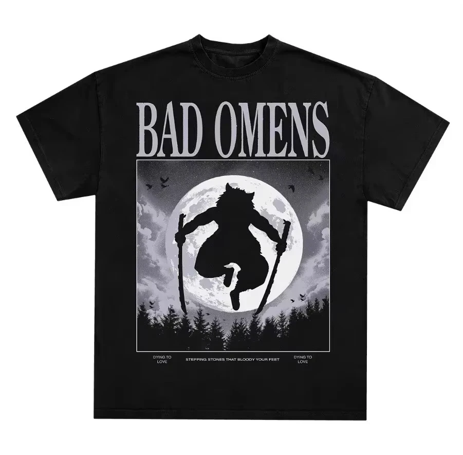 Bad Omens Boar 2026 Tour Men's T-Shirt Unisex O-Neck Cotton Short Sleeve Oversized Y2k Popular Top -