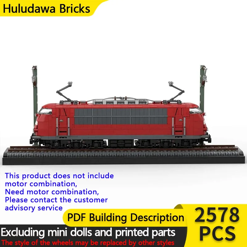 

City Car Model MOC Building Bricks German BR103 Locomotive Modular Technology Assemble Children Toys Suit Gifts Holiday