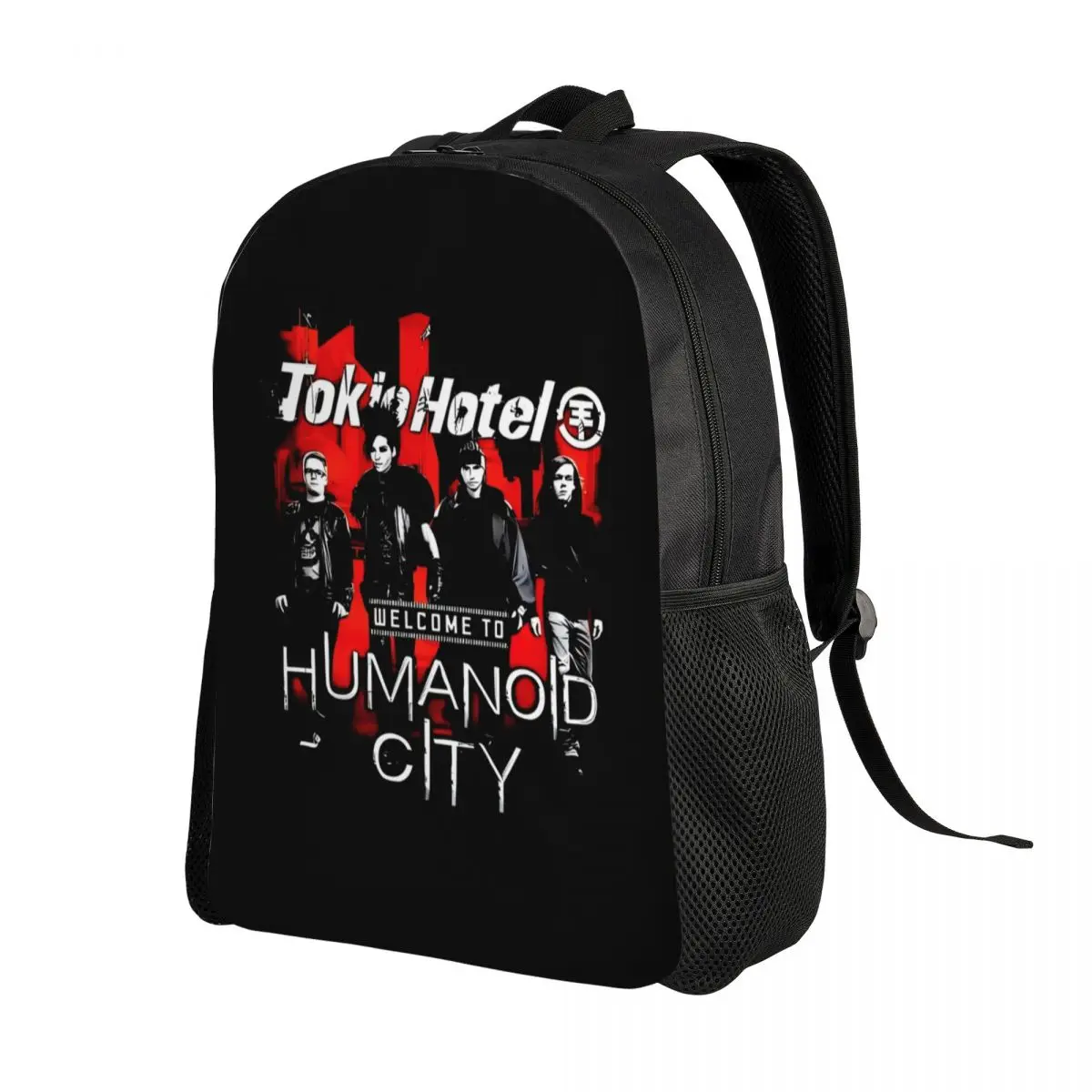 Custom The Band Tokio Hotel Mochilas para Mulheres e Homens, Resistente à Água, Escola, Universidade, Pop Rock Bag, Print Bookbag