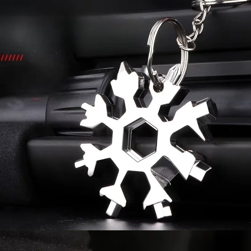 Portable EDC Multifunction Torque Snowflake Wrench Alloy Steel Hexagonal Universal 18-in-1 Octagonal Screwdriver Household Tool