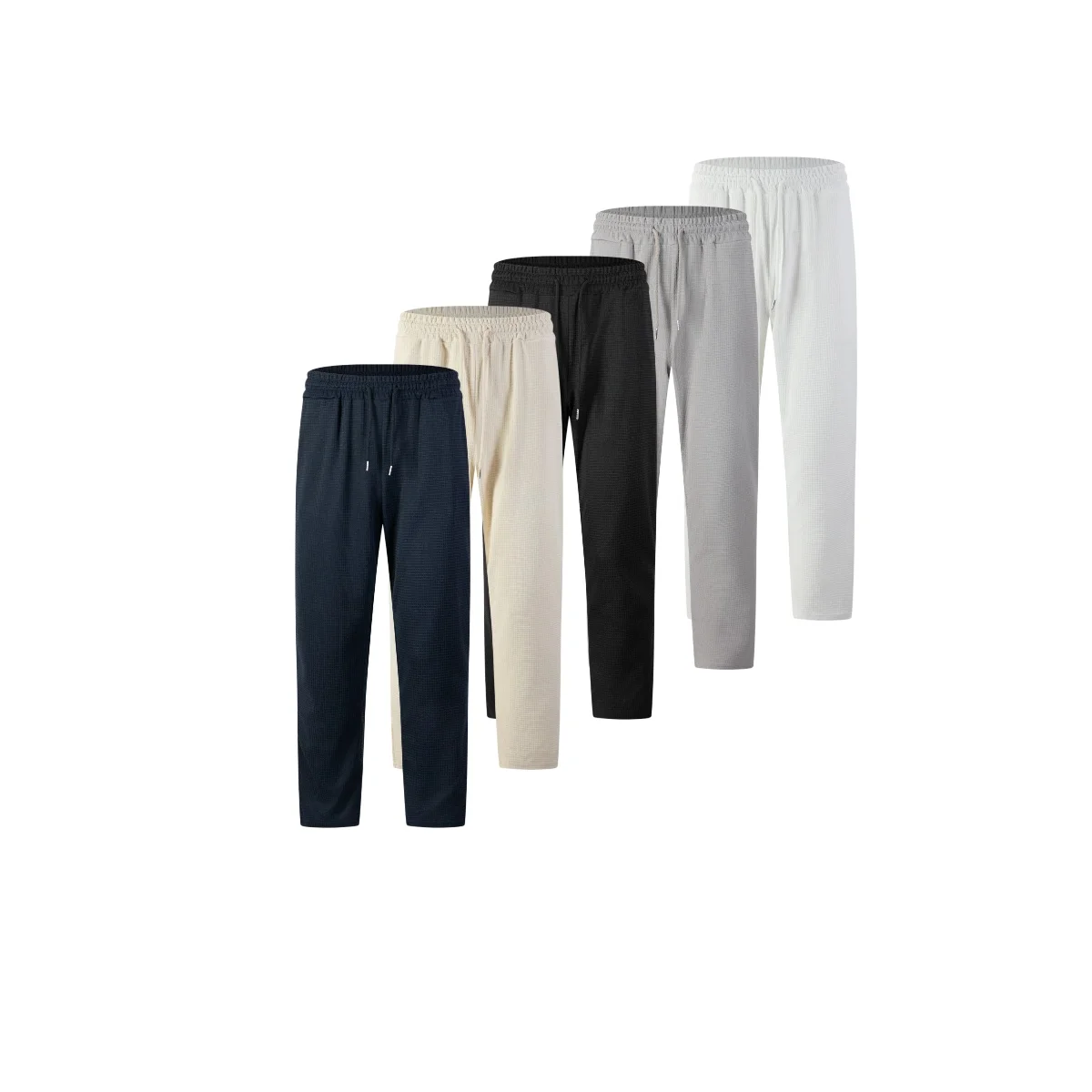 Summer men's new style casual pants for spring and summer, with large checks, lightweight, breathable and comfortable.