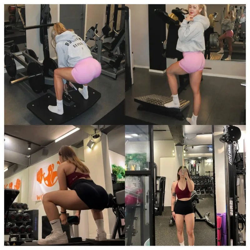 

Sexy Shorts for Women High Waist Cinched Waist Peach Shaped Lifting Buttocks Summer Tight Fitting Breathable Squat Fitness Pants