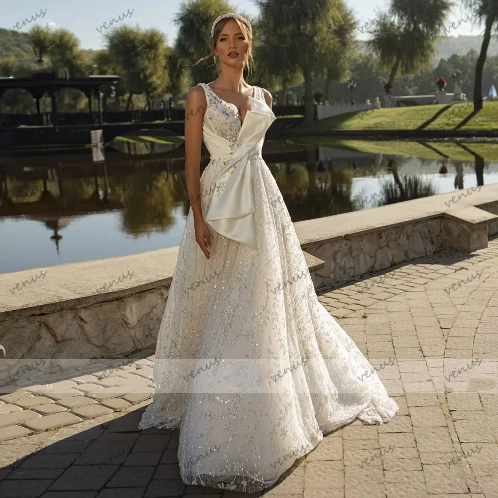 

Exquisite Wedding Dresses Vintage Bridal Gowns Lace Appliques Sleeveless Sexy свадебное платье Vestidos De Novia Customized 2026