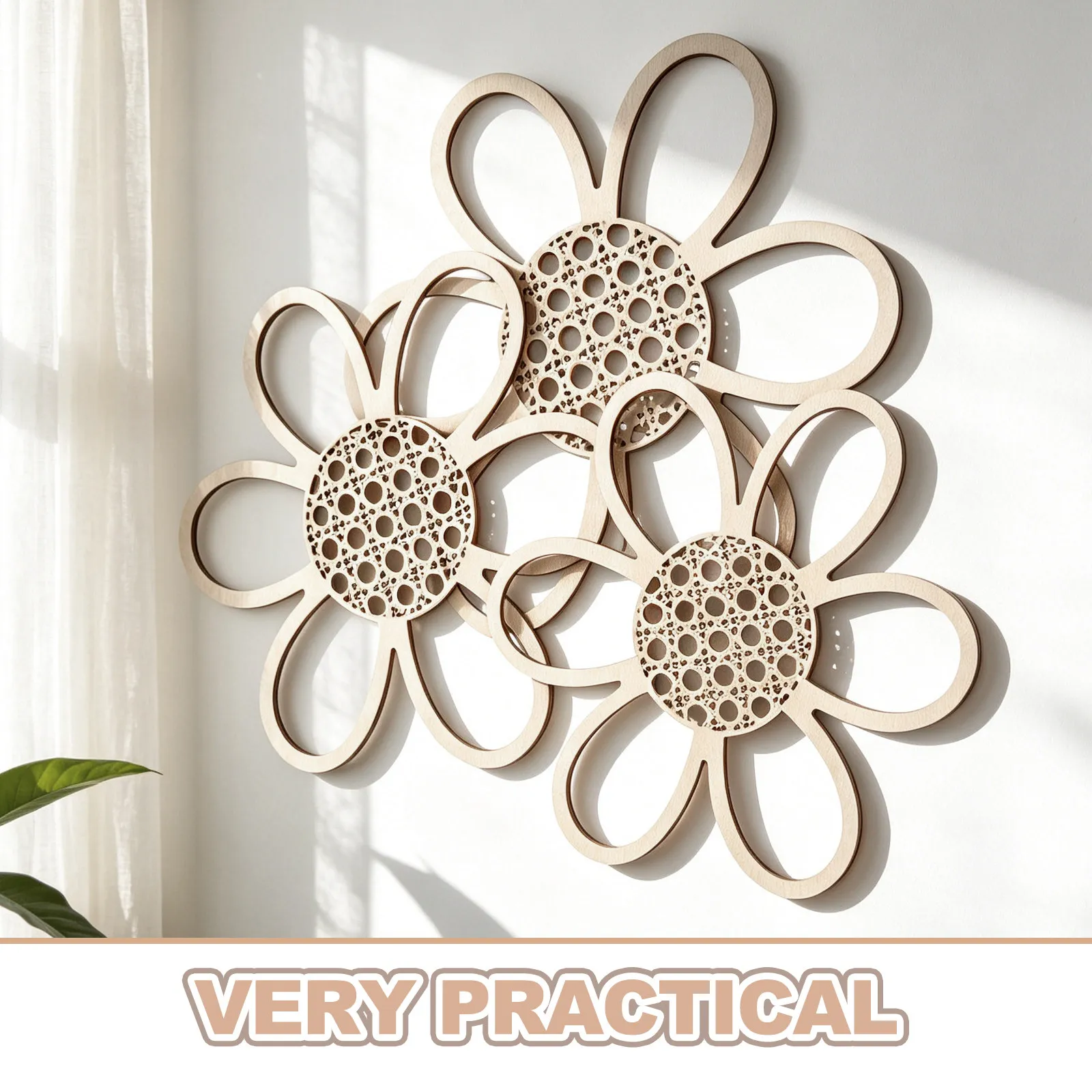 3Pcs Macrame Daisy Wall Decor  - đánh giá và giá Macrame Wall Hanging