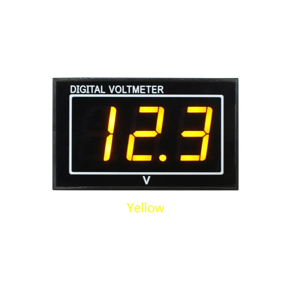 DIY 0.56 Inch 0.56\'\' Waterproof LED Mini Digital Voltmeter Voltage Meter Gauge Display DC2.5-30V DC5-130V Motorcycle Car Boat