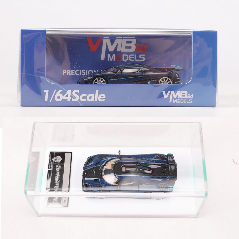 VMB 1:64  One 1 Blue Carbon Resin Model Car Limited Edition 999