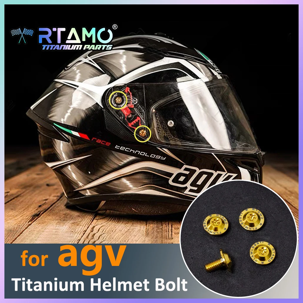 

RTAMO Titanium Helmet Bolt for AGV K3/K4/K5 PISTA GPRR