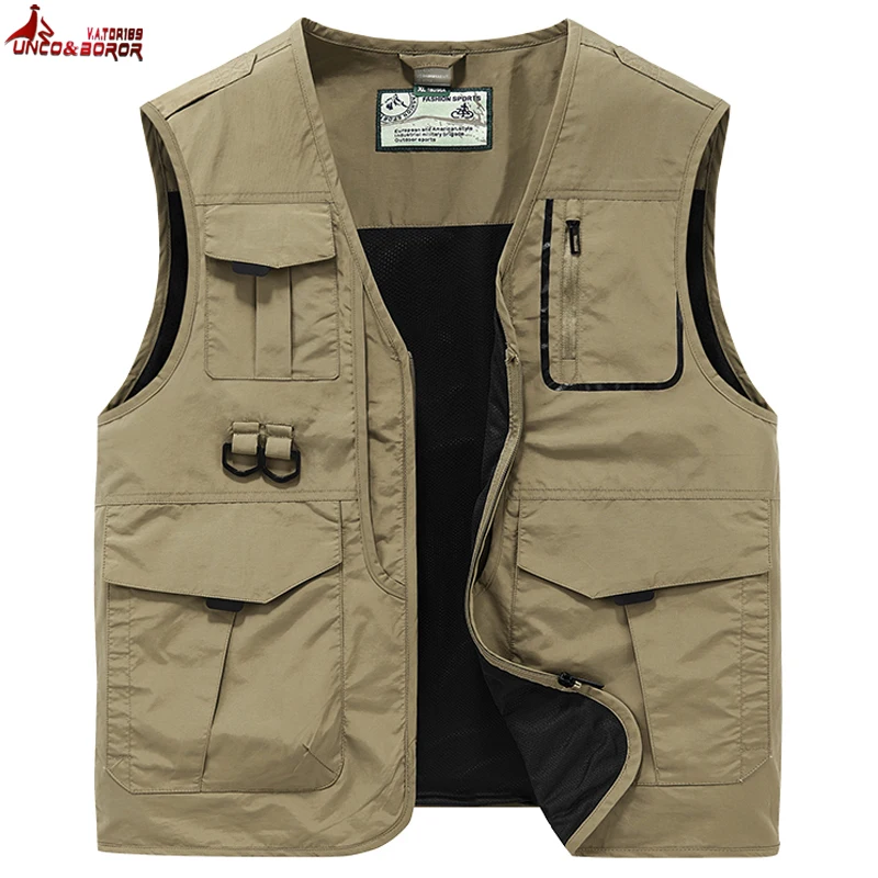 

Lightweight Softshell Camping Vest Men Windproof Sleeveless Fishing Jacket For Gym Joggers Travel Hiking Running Golf Waistcoats