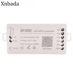 SP108E Wifi Magic Controller WS2812B WS2811 WS2813 Etc LED Strip Module Smart App Wireless Control IOS 10/Android 4.4 DC5-24V