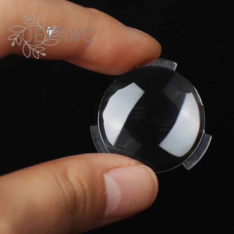 Hot 2Pcs BiConvex Ultra Clear Lens For Google Cardboard Virtual Reality 3D VR Glasses 2-5mm Thickness 25*45MM