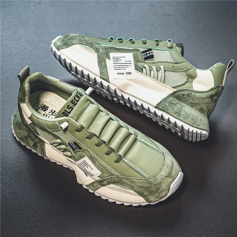 

Men's White Sneakers 2025 New Arrival Fashionable Casual Shoes Durable Anti-slip Thick-soled Elevator Comfortable Breathable Eas