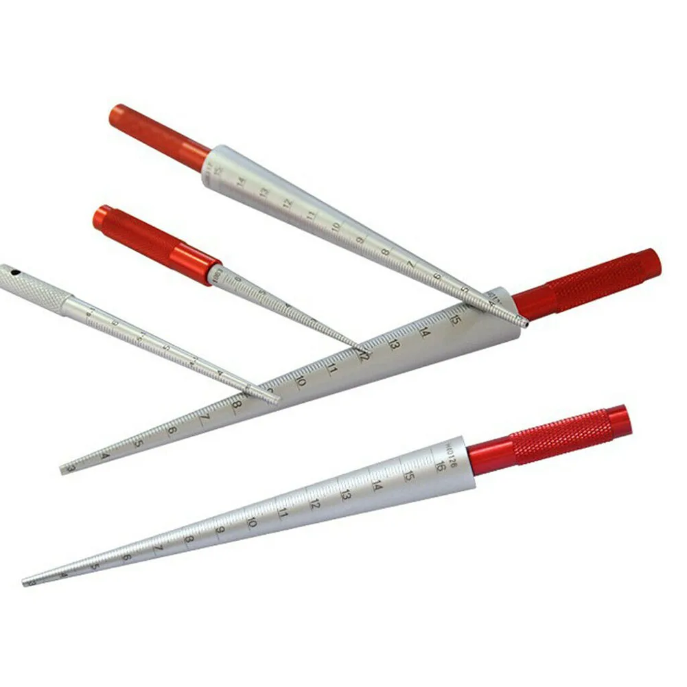Medidor cilíndrico cônico, diâmetro do furo do calibre cilíndrico cônico 1-6.5mm, 3-15mm, 15-30mm, 30-45mm, ferramenta medidor de feltro cônico