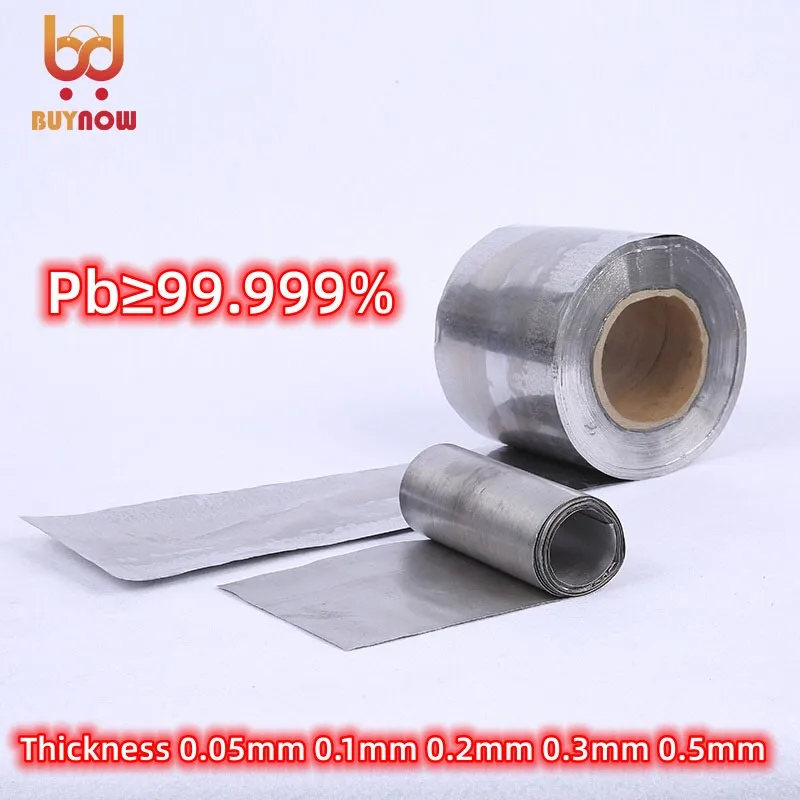 

Pb 99.999% pure lead foil lead sheet for scientific research test 0.05mm 0.1mm 0.2mm 0.3mm 0.5mm thick