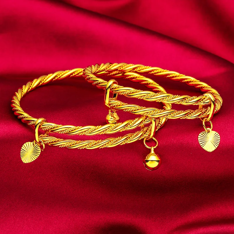 

Вьетнамский женский долговечный браслет Shajin, регулируемый двухтактный свадебный праздничный браслет