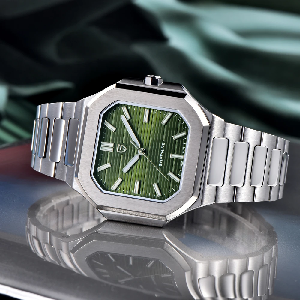 PAGANI DESIGN2025 Neue Herrenuhr Mechanische Quarz Herrenuhr TMI VH31 Uhrwerk AR Saphirglas Edelstahl Wasserdicht