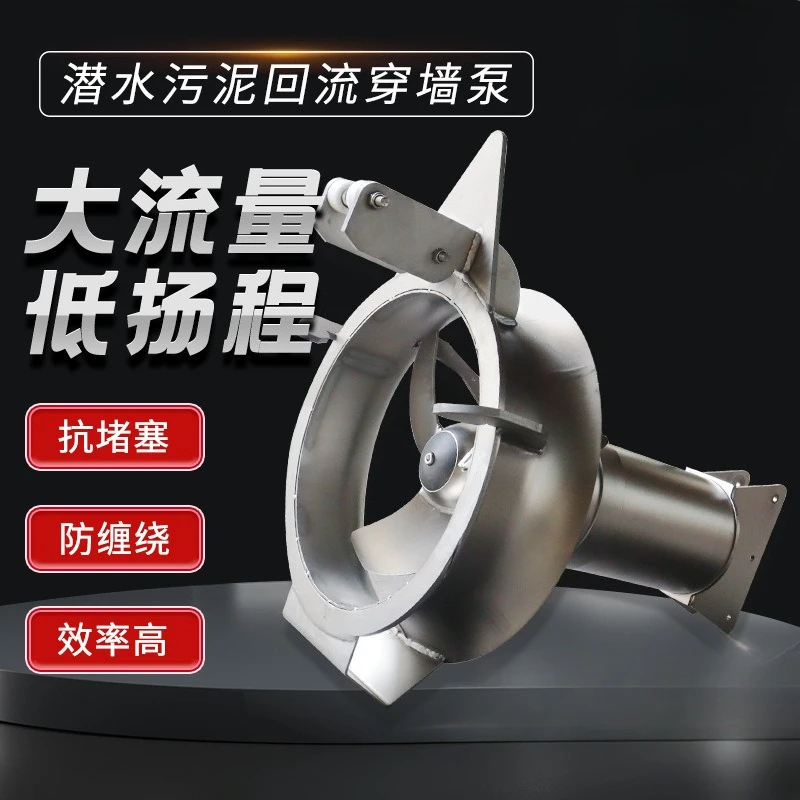 Sludge Return Through Wall Pump Submersible Sludge Through Wall Pump Nitrification and Denitrification Mixture Return Pump