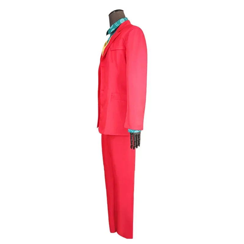 2019 New Movie JOKER Cosplay Joaquin Phoenix Clown Costume Arthur Fleck Red Suit Coat Pants Uniform Halloween Performance Party