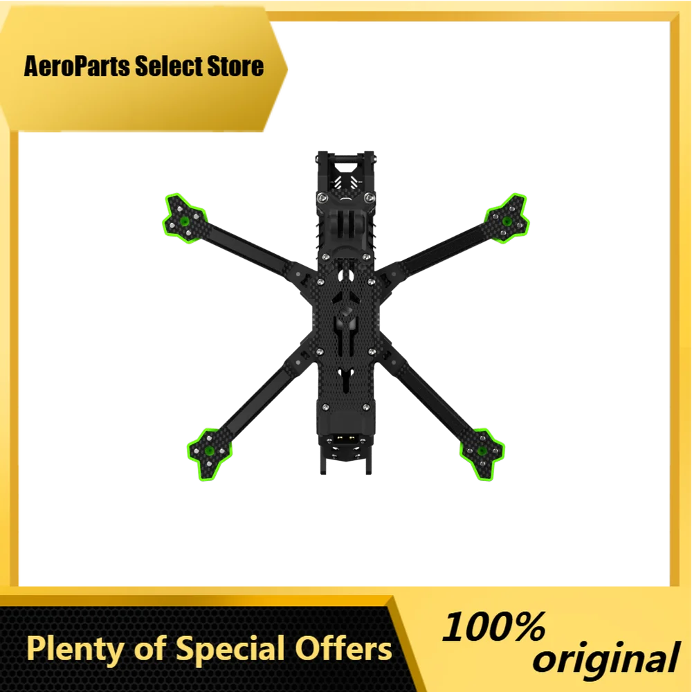 AeroPartsiFlight Nazgul Evoque F5 V3 FPV Frame Kit DC / X Dual Geometry Flexible Switching Upgraded Appearance Style with 6mm ar