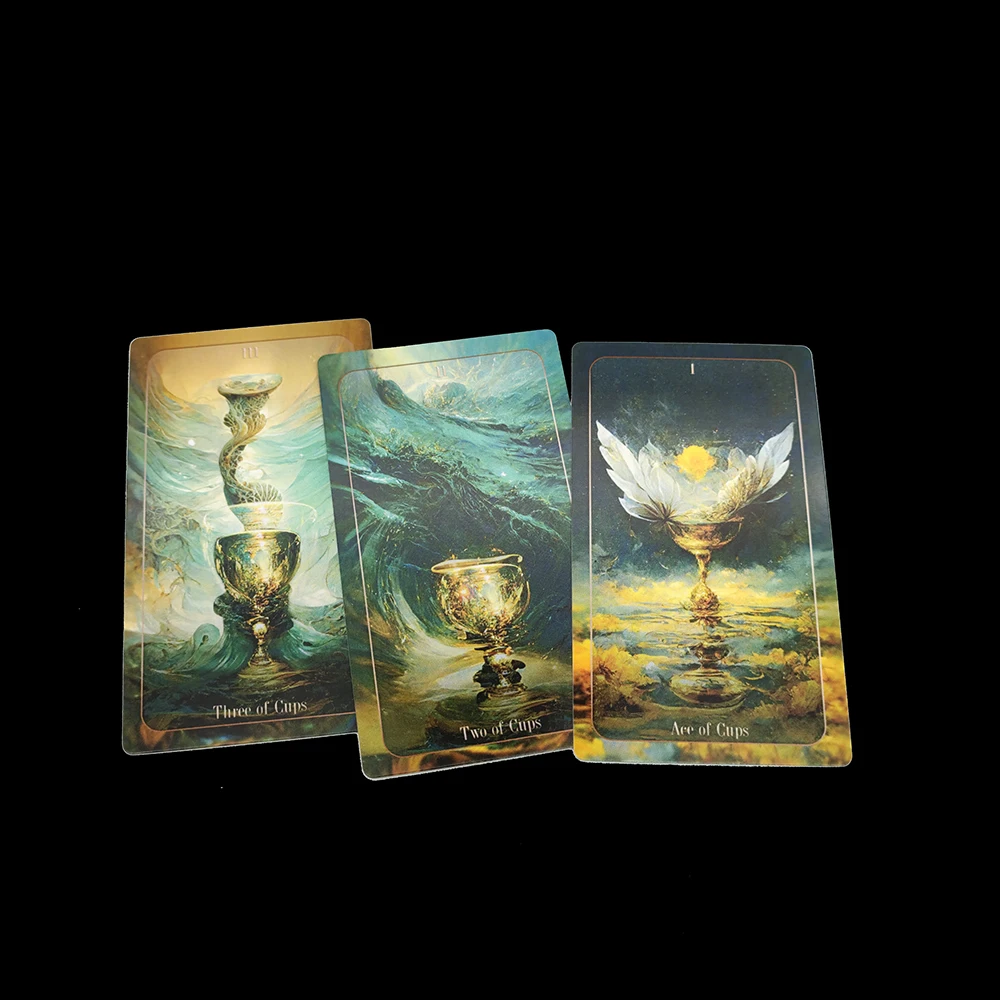 12CM×7CM Delusion Divination Tarot Deck with Guide Book, Artificial Intelligence, 78 Cards for Beginners and Experts