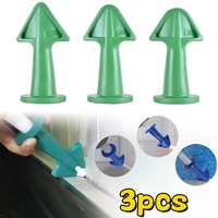 3PCS Caulking Nozzle Applicator,Silicone Caulking Tools Kit(6.5R, 10R, 13R) Reusable Finisher Adapter,Sealant Nozzle,Caulk Saver