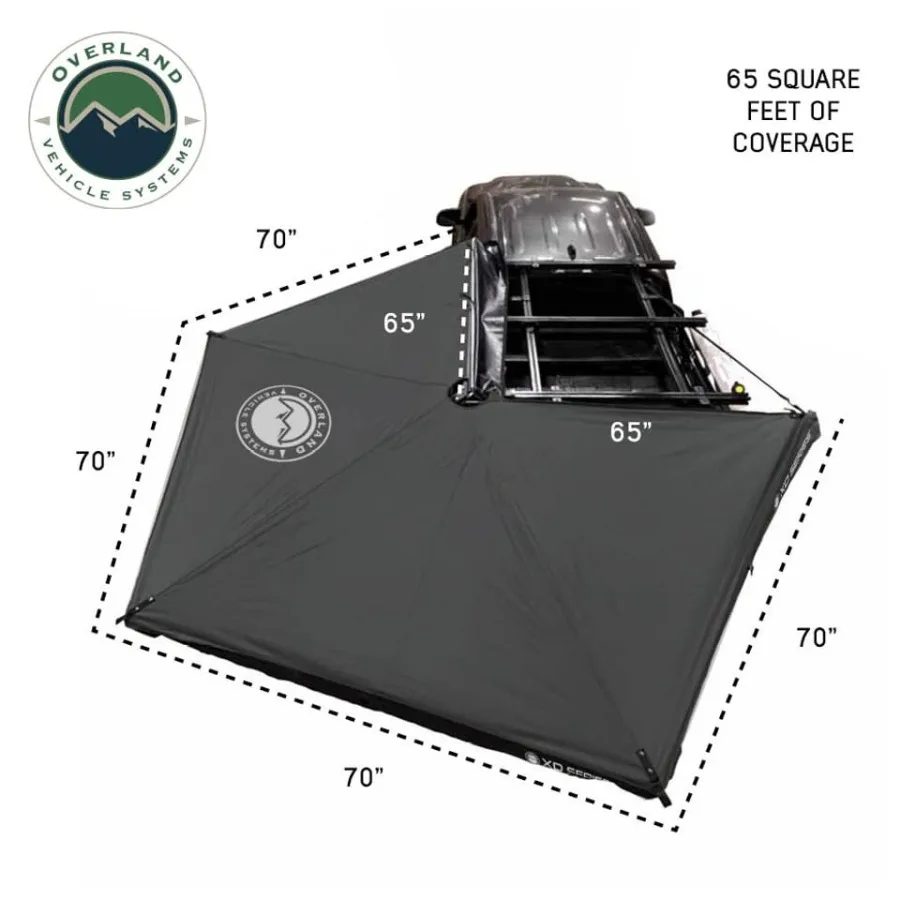 XD Nomadic 270 LTE - Awning w/Lights, Passenger Side, Black Trim w/Black Travel Cover