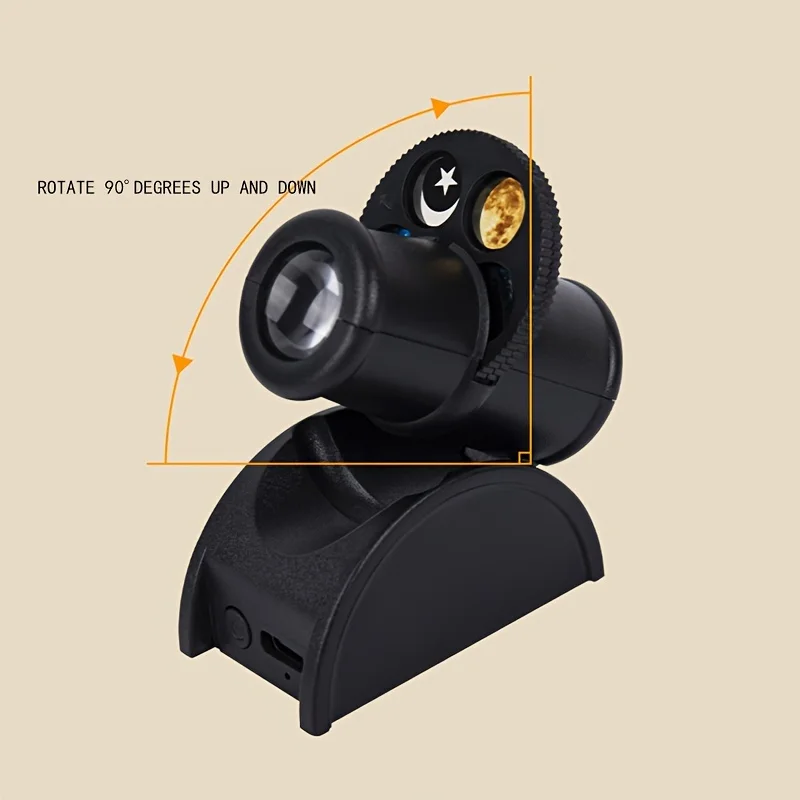 USB قابلة للشحن القمر العارض ضوء الكواكب العارض استبدال المغناطيسي اللاسلكية LED الإبداعية خلفية الضوء المحيط