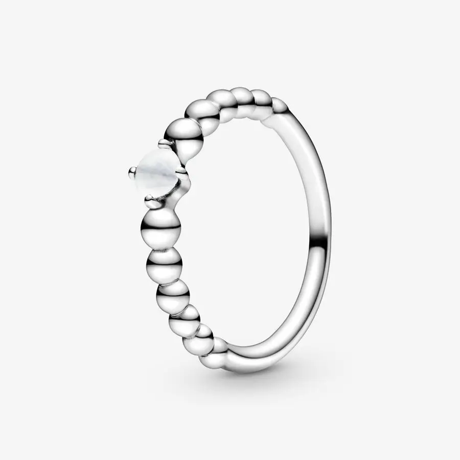 2024 Nieuwe Liefde Twaalf Maan Steen Sprankelend Prachtig Cadeau Voor Moeder S925 Sterling Zilveren Charme Ring Originele Dames Sieraden Cadeau