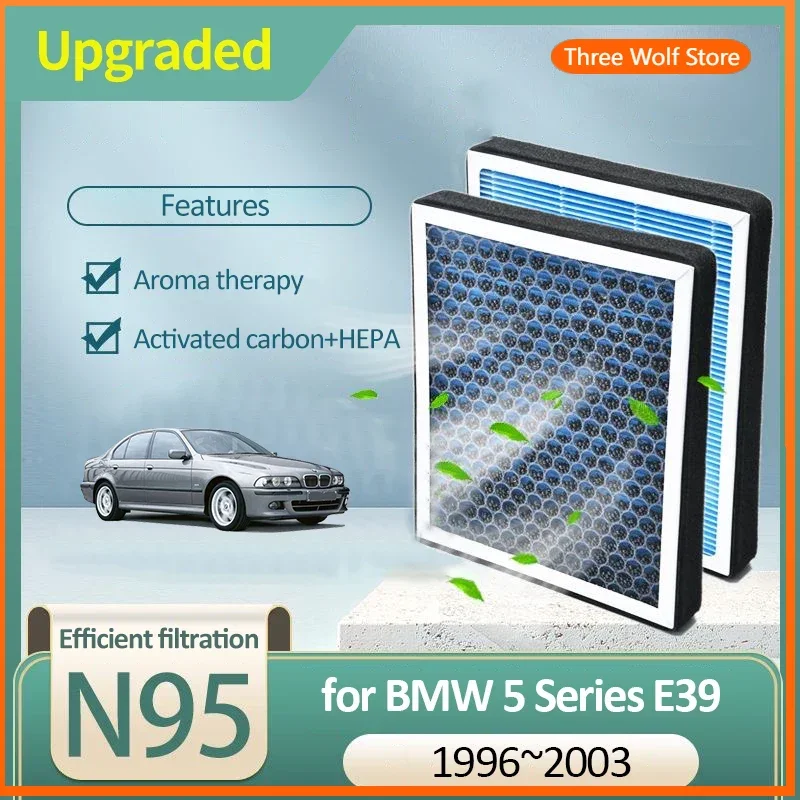 

Воздушный фильтр с активированным углем для BMW 5 серии E39 MK4 1996, 1997, 1998, 1999, 2000, 2001, 2002, 2003, 64110008138 Автоаксессуары Запчасти