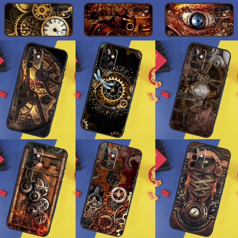 Steampunk Art Case For Samsung Galaxy A54 A34 A14 A51 A71 A50 A12 A22 A32 A52 A72 A13 A33 A53 A73 Coque