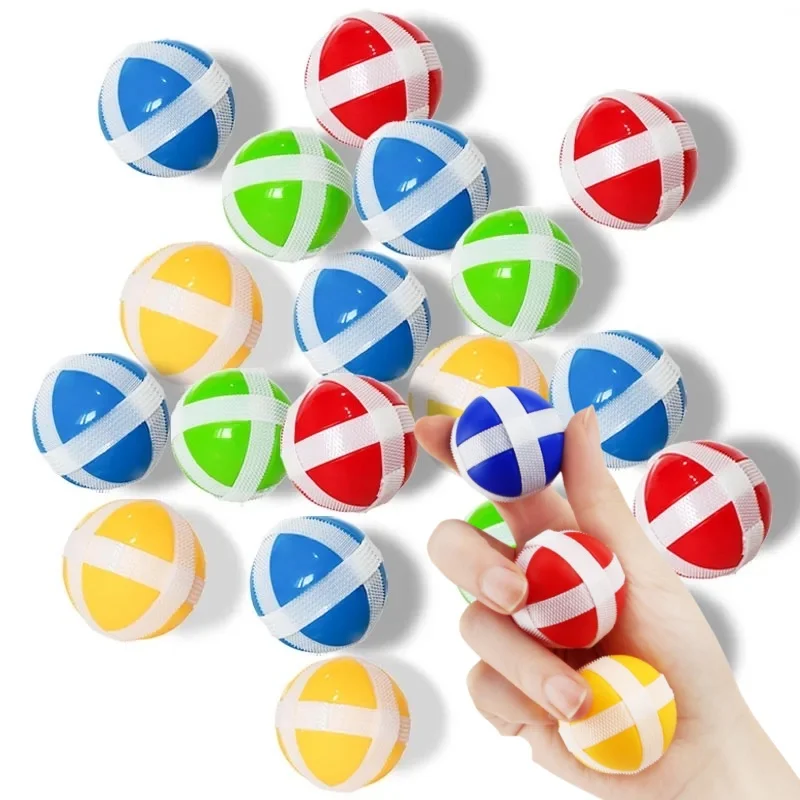 مجموعة كرات لزجة مصاصة للأطفال مكونة من 12 قطعة - لعبة رمي وصيد خارجية ألعاب رياضية تفاعلية بين الوالدين والطفل للأطفال