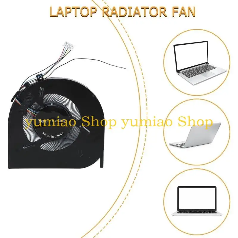587B CPU Cooling Fan Laptop Internal Replacement Fan for T470 T480 Notebook Brushless Motor Quiet Fan