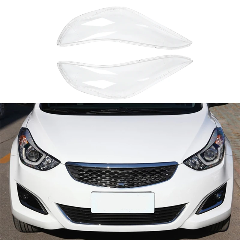 

BT-Car Front Headlamp Lens Car Replacement Auto Shell Cover For Hyundai Elantra 2012-2016