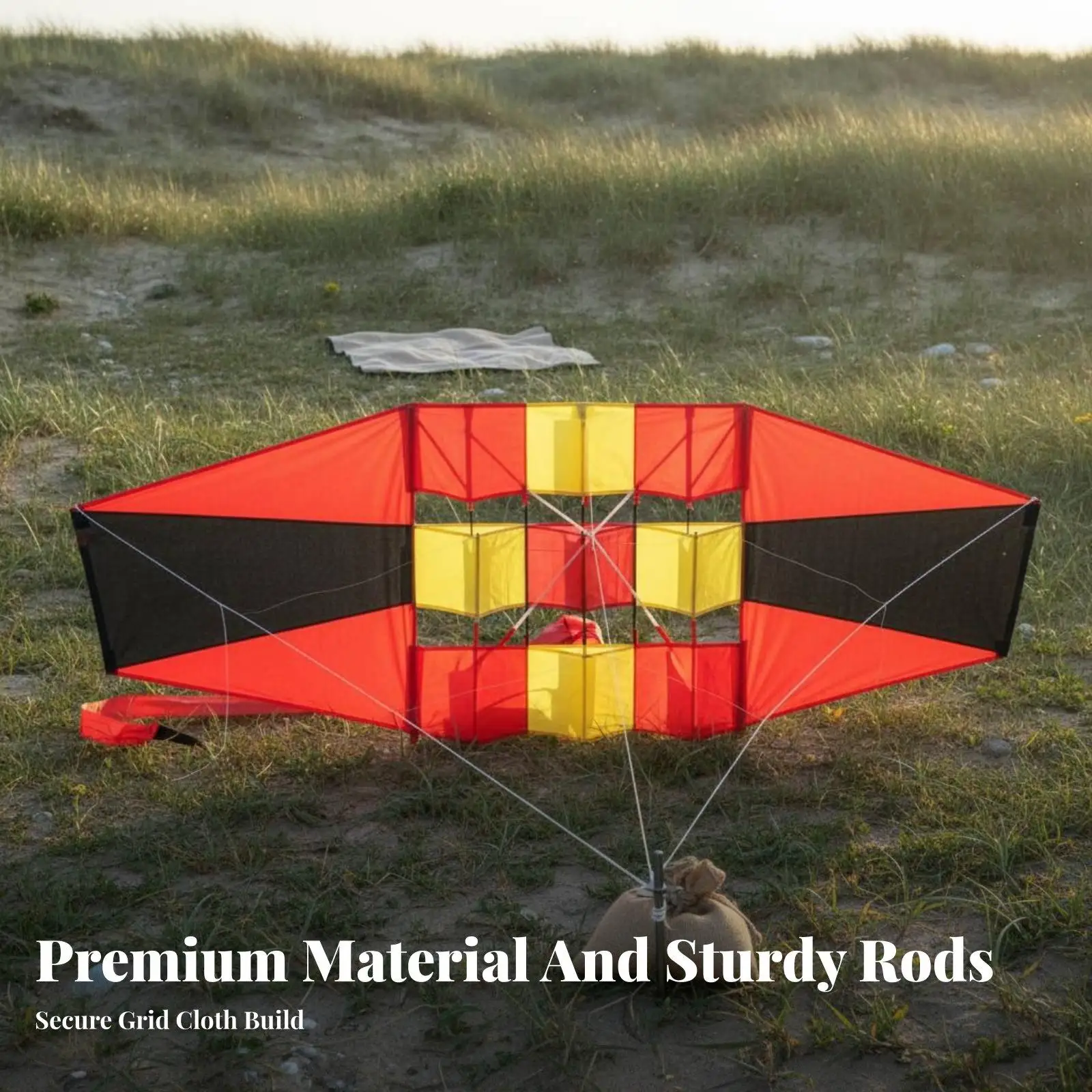 Dish Kite Easy to Fly Large Single Line Kite Light Wind Performance Flying