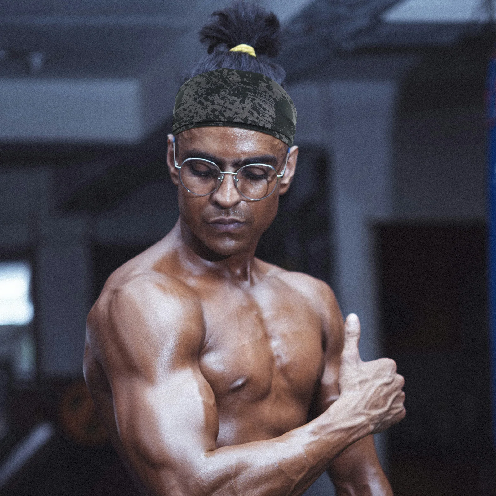 

Sports Headband Sweatband Elastic Breathable Lightweight Gym Yoga Workout Sweaty Running Athletic Head Wrap for Women