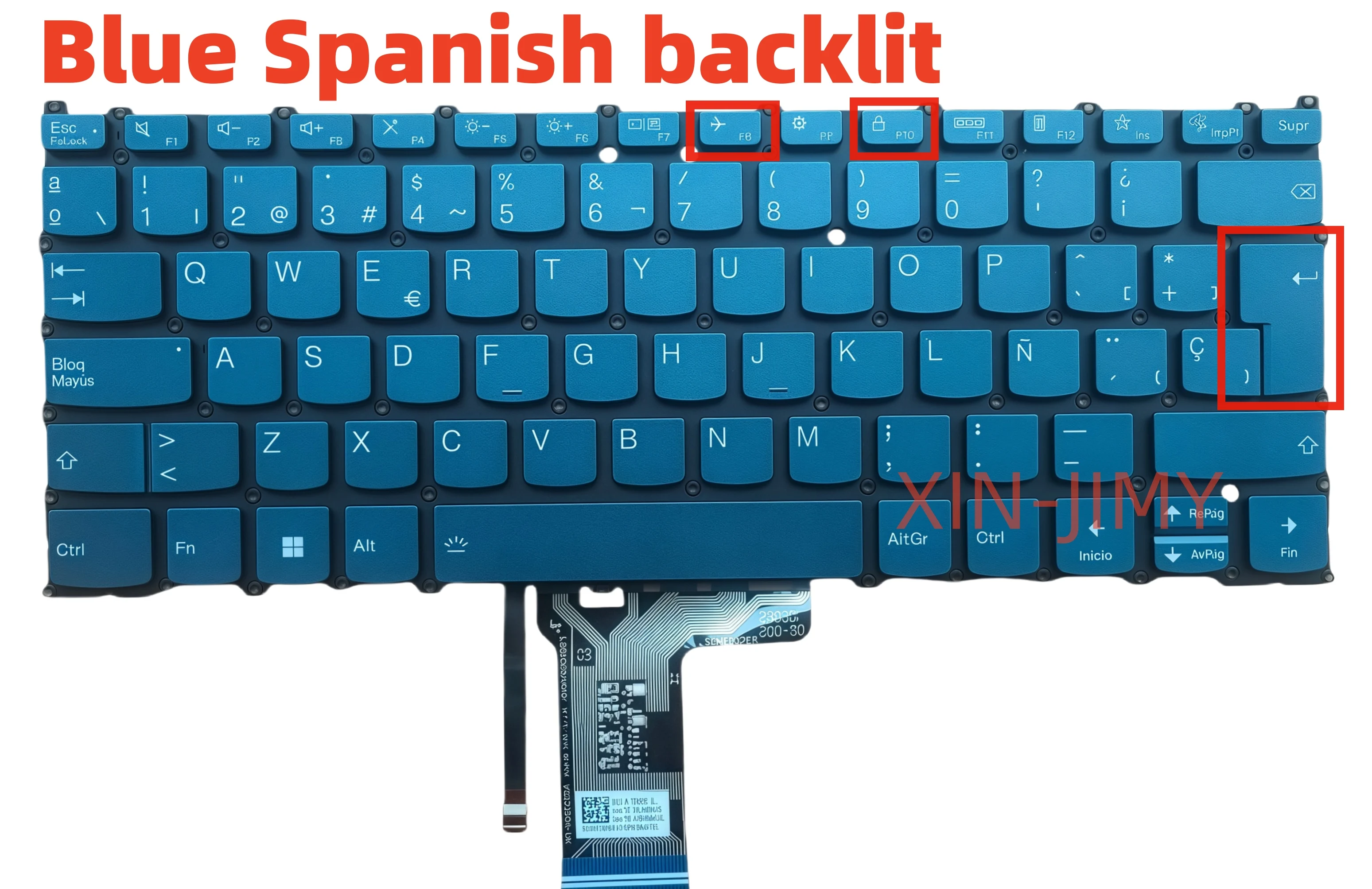 

Spanish Blue Laptop keyboard For Lenovo YOGA 7 14IRL8 82YL 2-in-1 PH4SB-US V222320AS1-US SN21K12158 SP Notebook with backlit