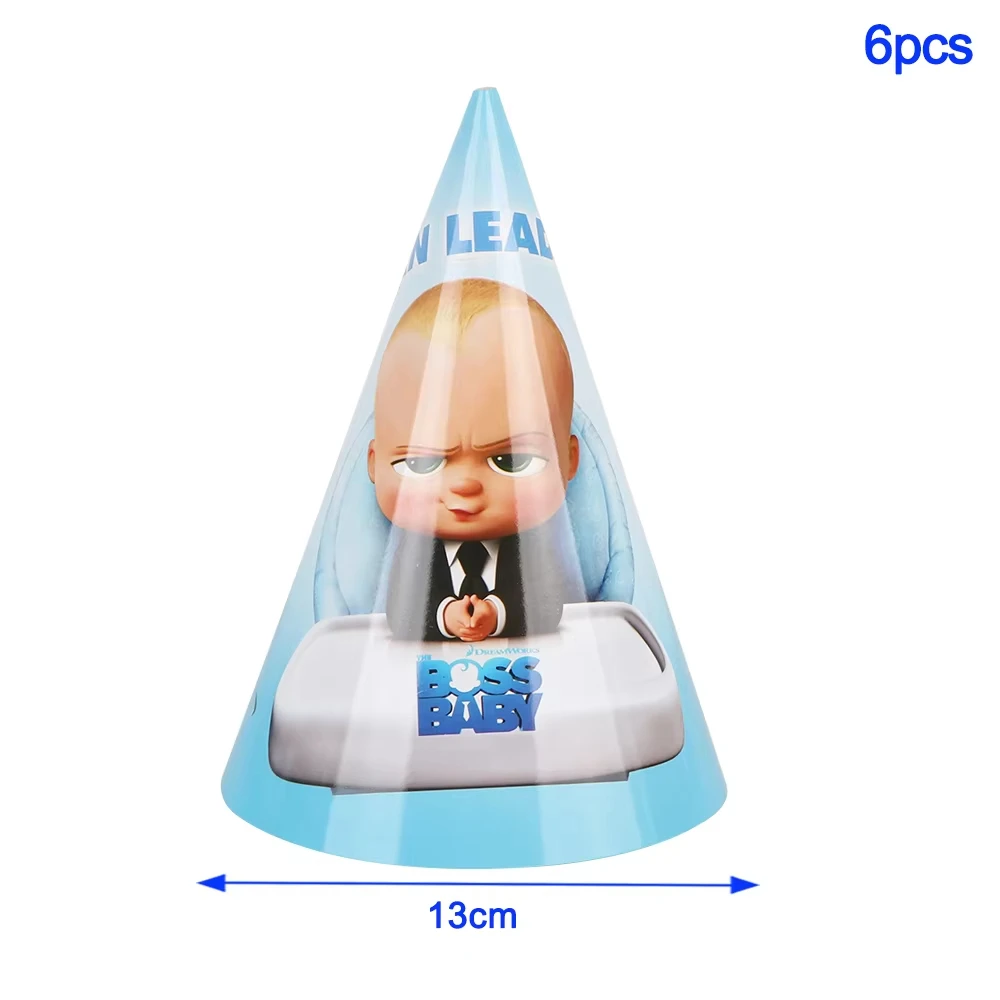 Boss Baby Cartoon Geburtstagsparty Dekorationen Hintergrundbanner Teller Becher Servietten Tischdecke Ballons Jungen Mädchen Party Babyparty – Detail 19