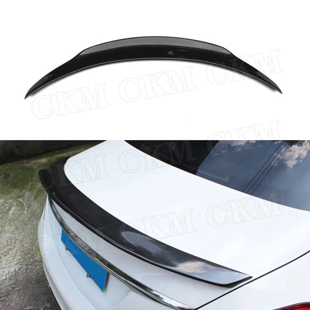 

For E Class W213 Carbon Fiber Rear Trunk Spoiler Wing for Mercedes benz 4-Door Sedan E200 E220 E250 E300 2016 - 2019 Car Styling